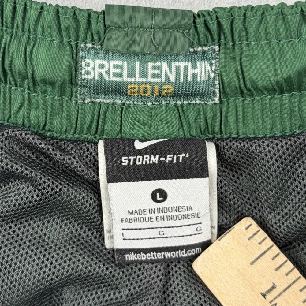 Nike Storm-Fit Green Baggy Full Zip Rain Track Pants Men's Large 2012